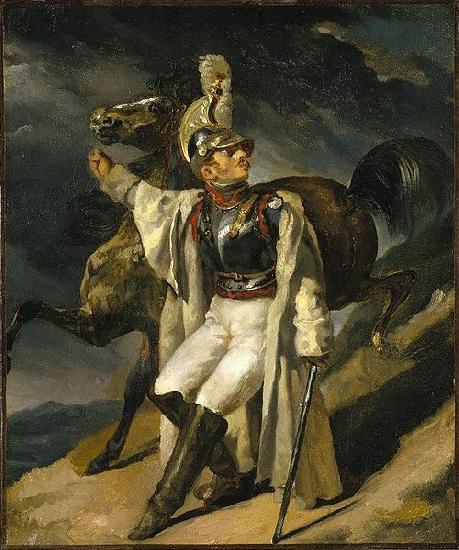 Theodore   Gericault Wounded Cuirassier China oil painting art